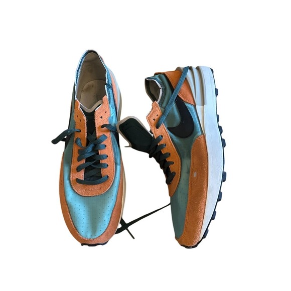 Nike Waffle Pro OneMen DJ4885 001 Orange Teal Sneakers Size 11.5